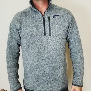 Mens Patagonia gray quarter zip medium